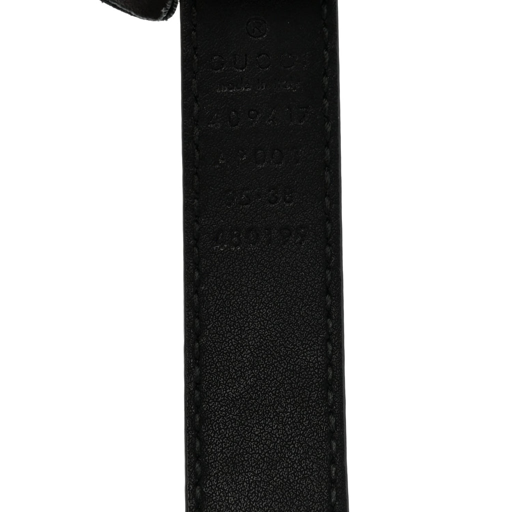 Calfskin Double G 20mm Belt 95 38 Black