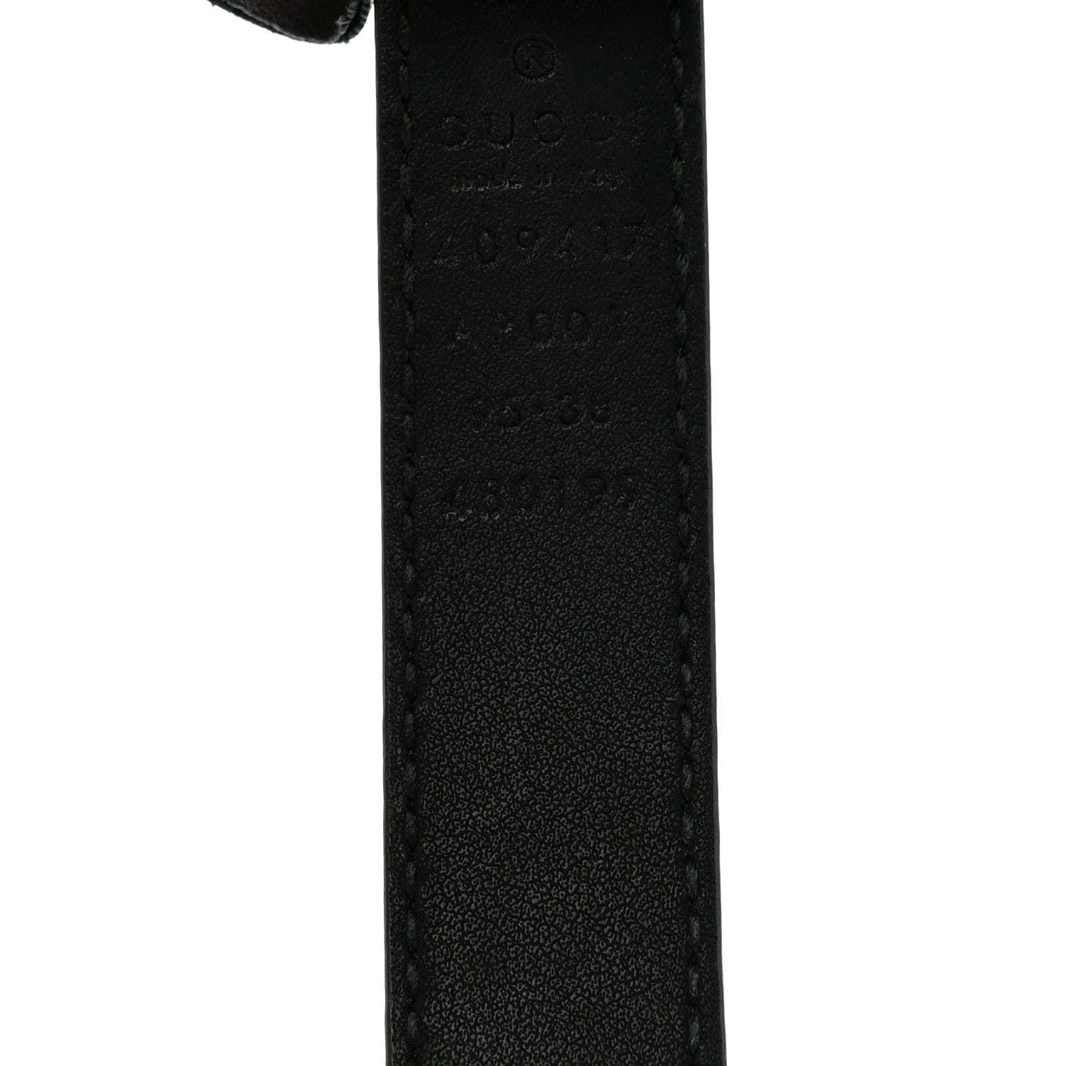 Calfskin Double G 20mm Belt 95 38 Black