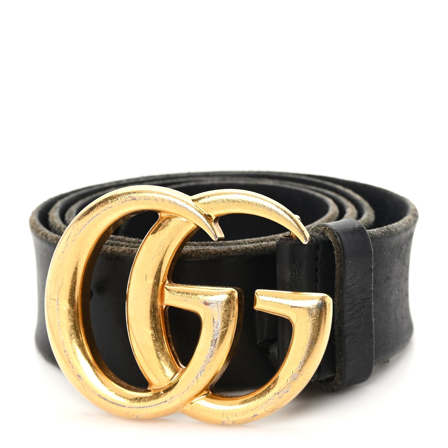 Faded Calfskin Double G 40mm Belt 85 34 Black
