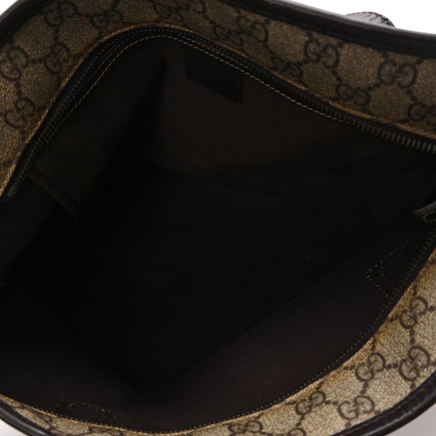GG Supreme Monogram Small Joy Tote Dark Brown