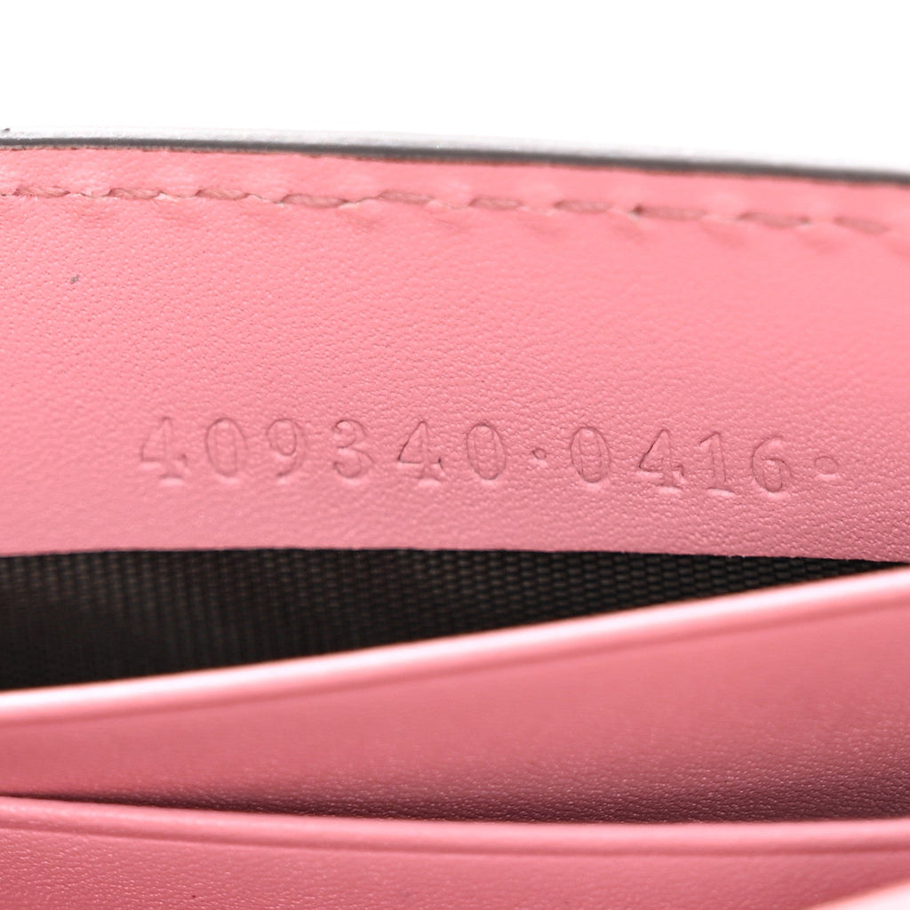 Guccissima Icon Chain Wallet Carmine Rose