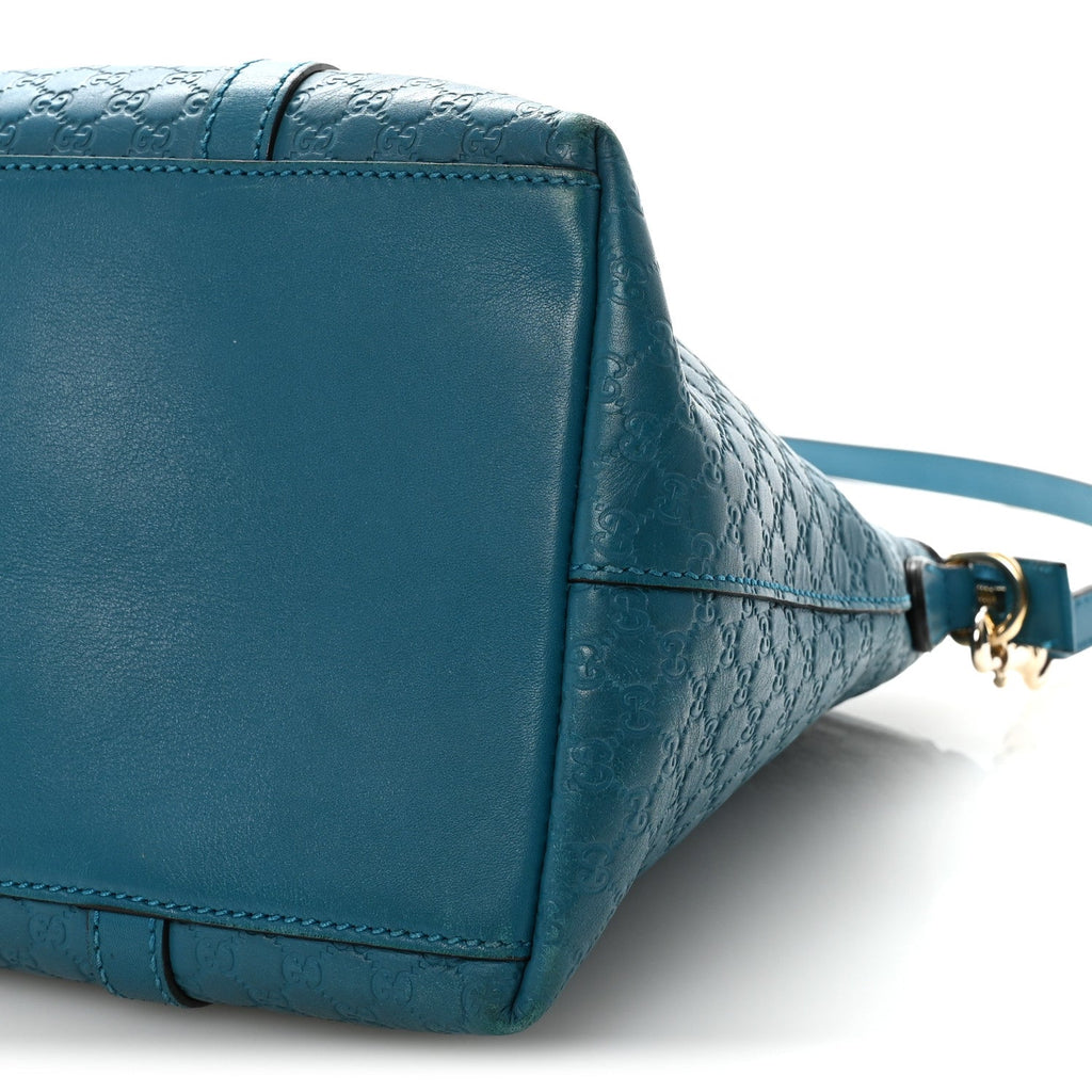 Soft Microguccissima Dome Satchel Deep Cobalt
