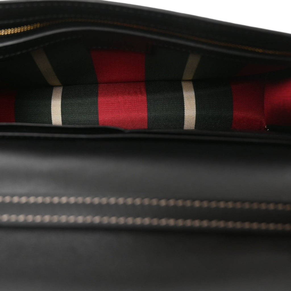GG Emblem Monogram Wallet With Strap Beige Ebony Black