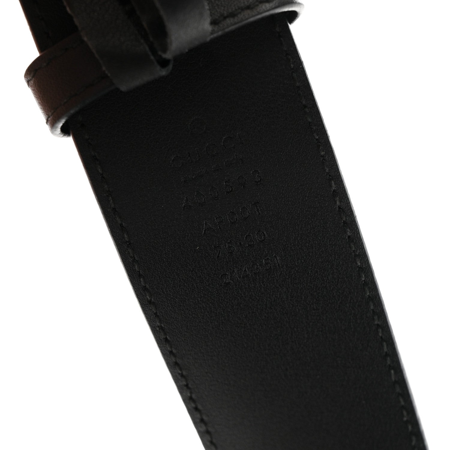 Calfskin Double G 40mm Belt 75 30 Black