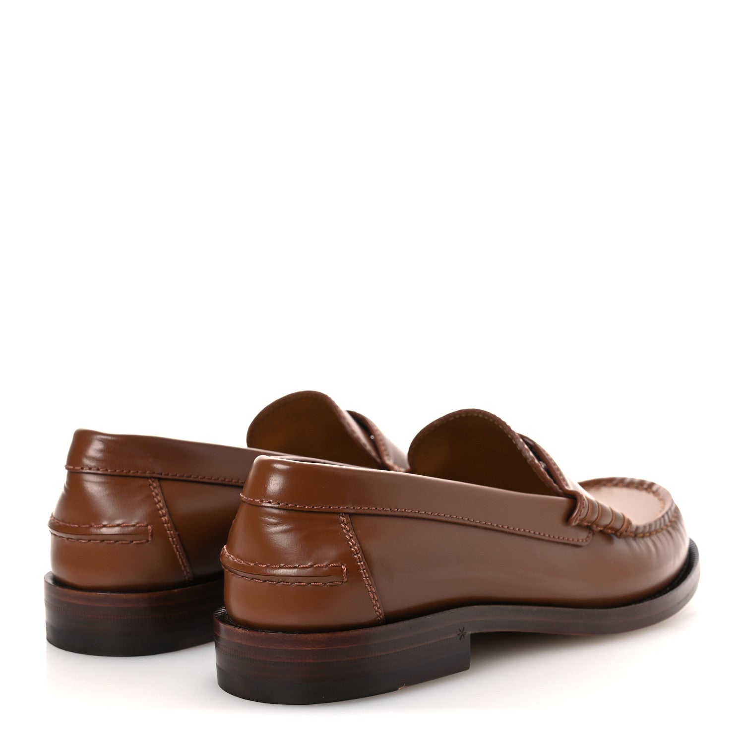 Millennial Ribot Cut Out Interlocking G Loafers 37.5 Cuir