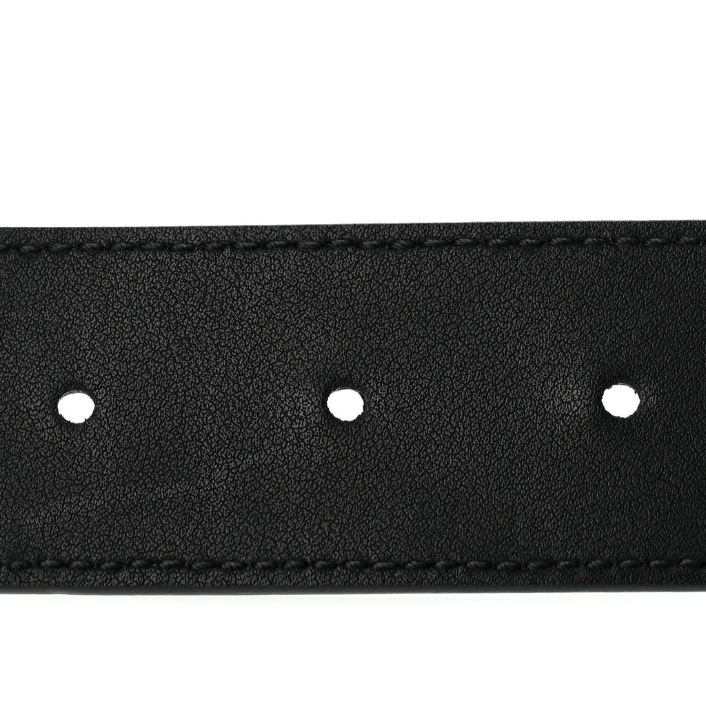 Calfskin Crystal Square G Madelyn Belt 85 34 Black