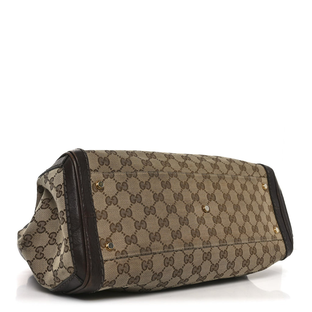 Monogram Medium GG Running Tote Dark Brown