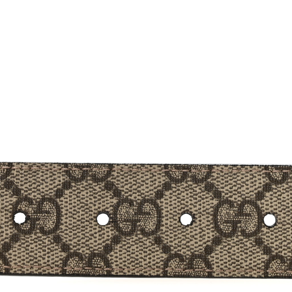 Supreme Monogram Calfskin Rectangular Belt 75 30 Brown
