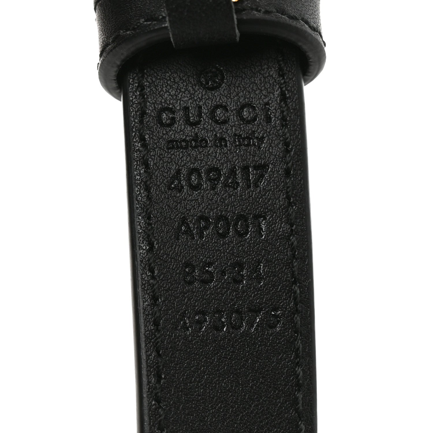 Calfskin Double G 20mm Belt 85 34 Black