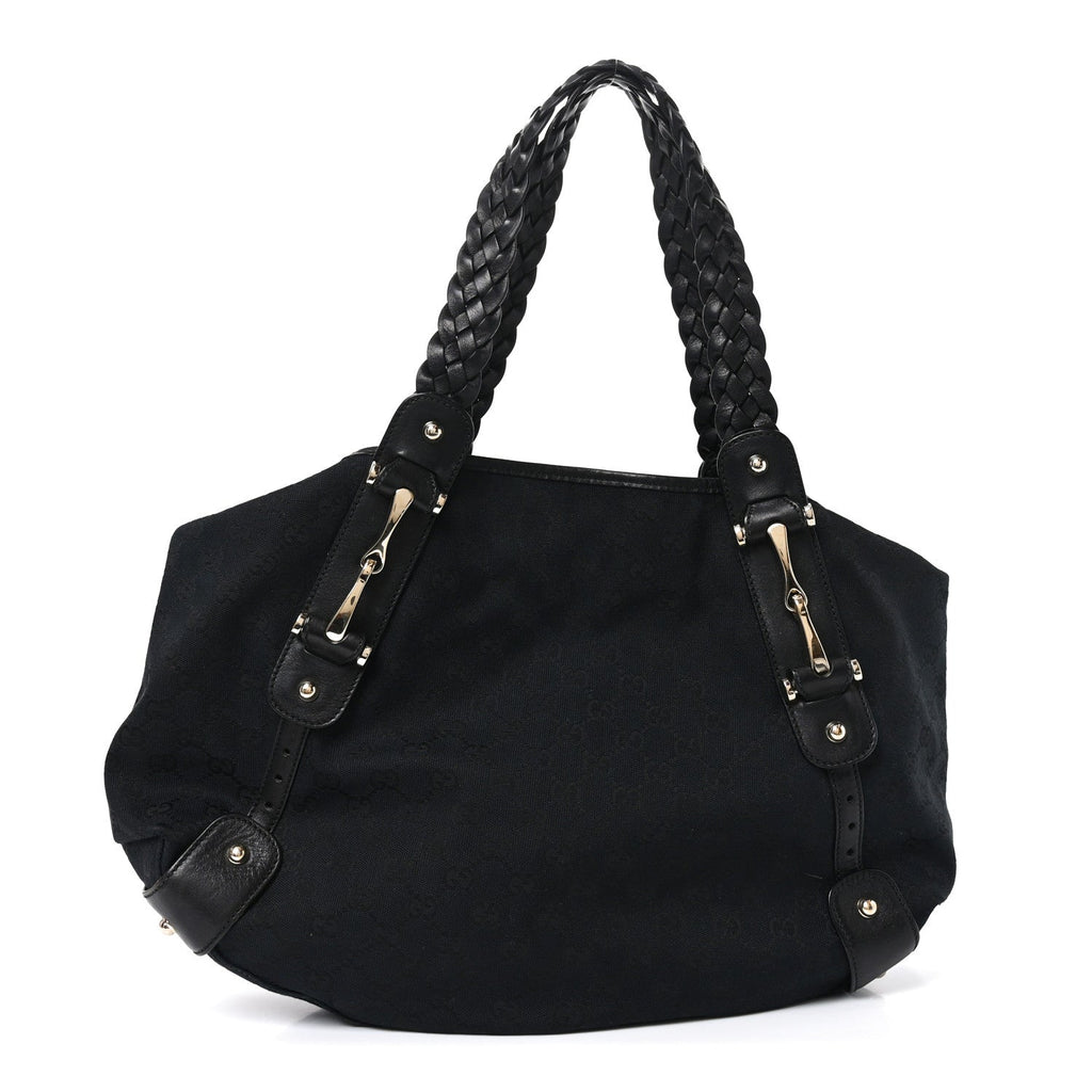 Guccissima Medium Pelham Shoulder Bag Black
