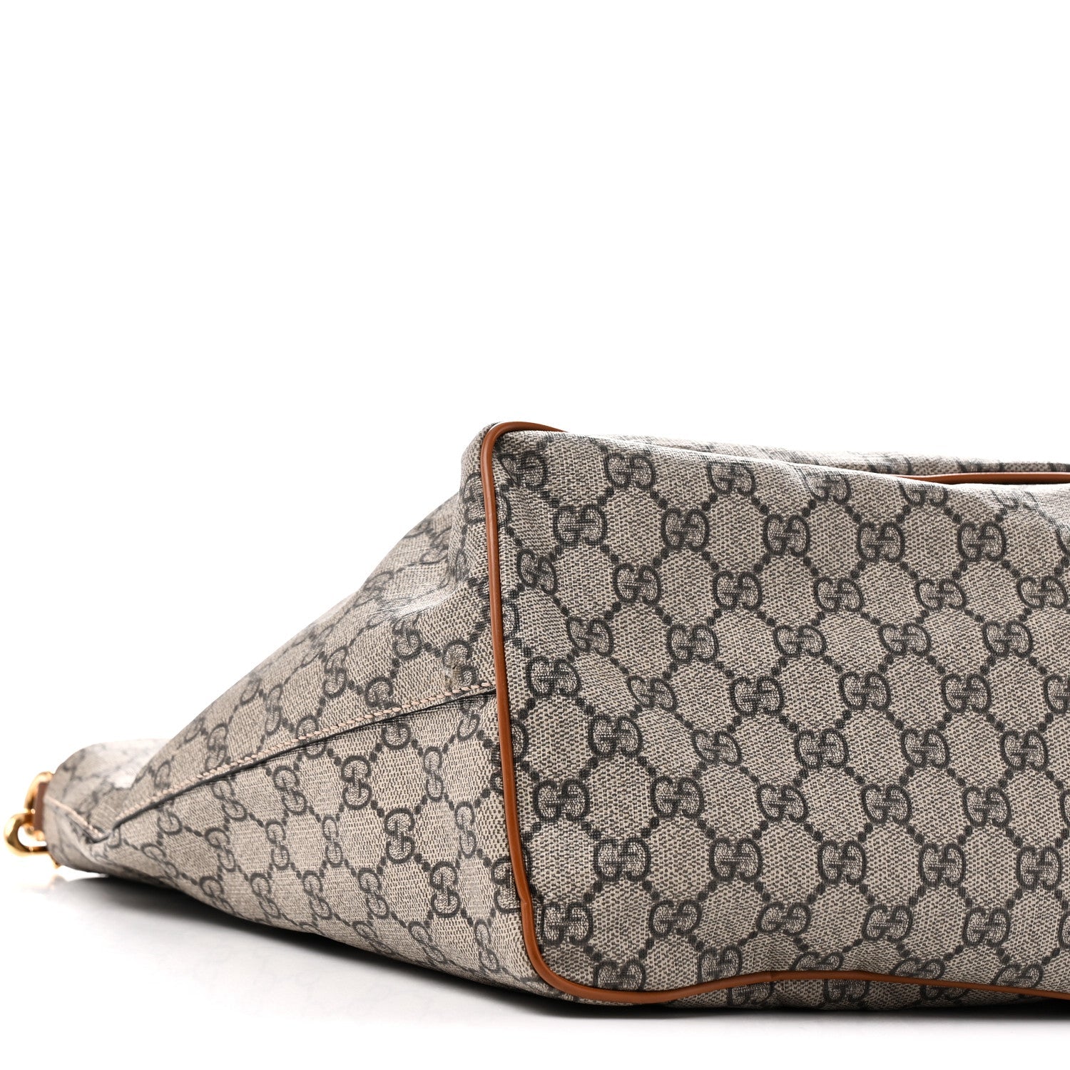 Soft GG Supreme Monogram Medium Crossbody Tote Beige Cuir