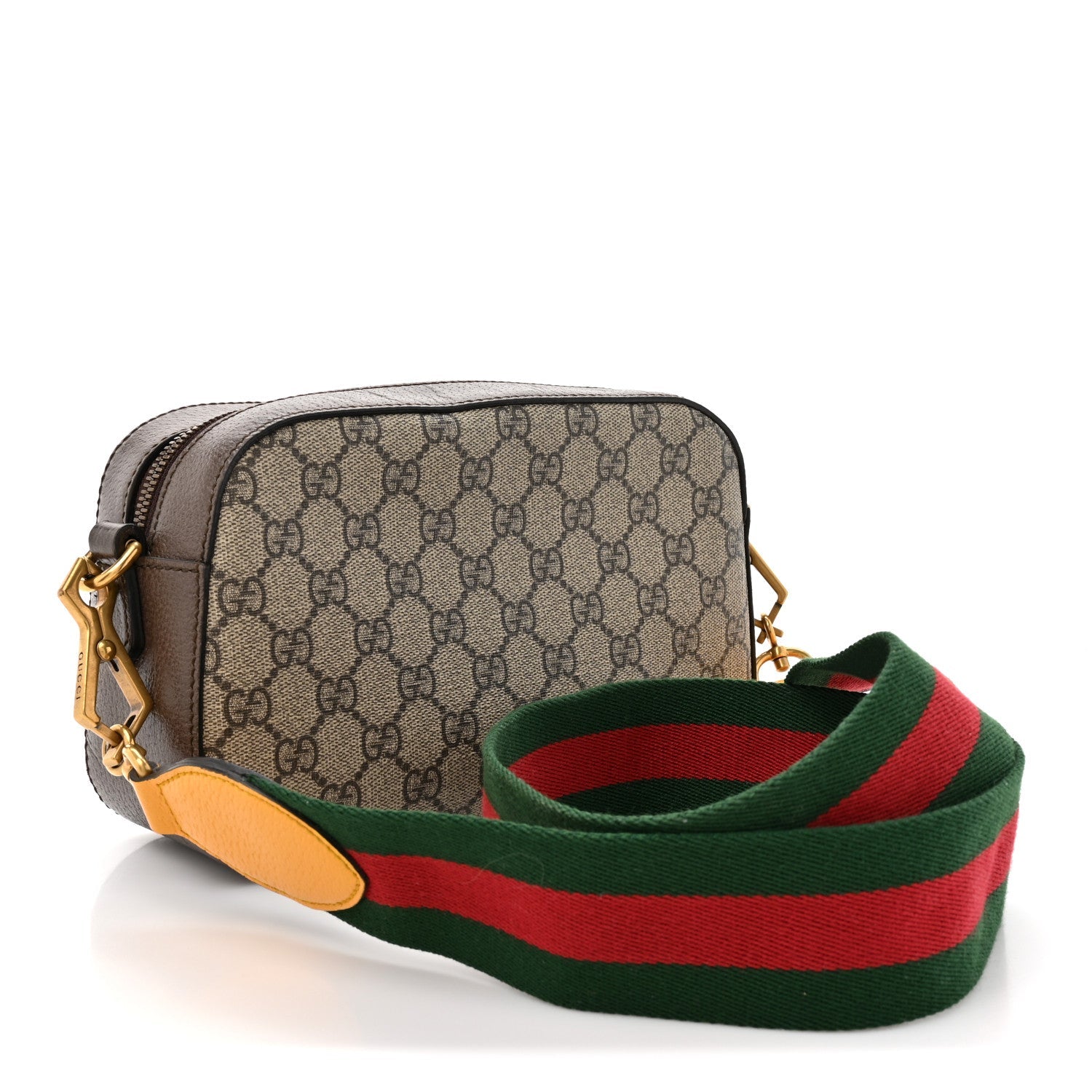 GG Supreme Monogram Web Neo Vintage Shoulder Bag Beige New Acero Crop