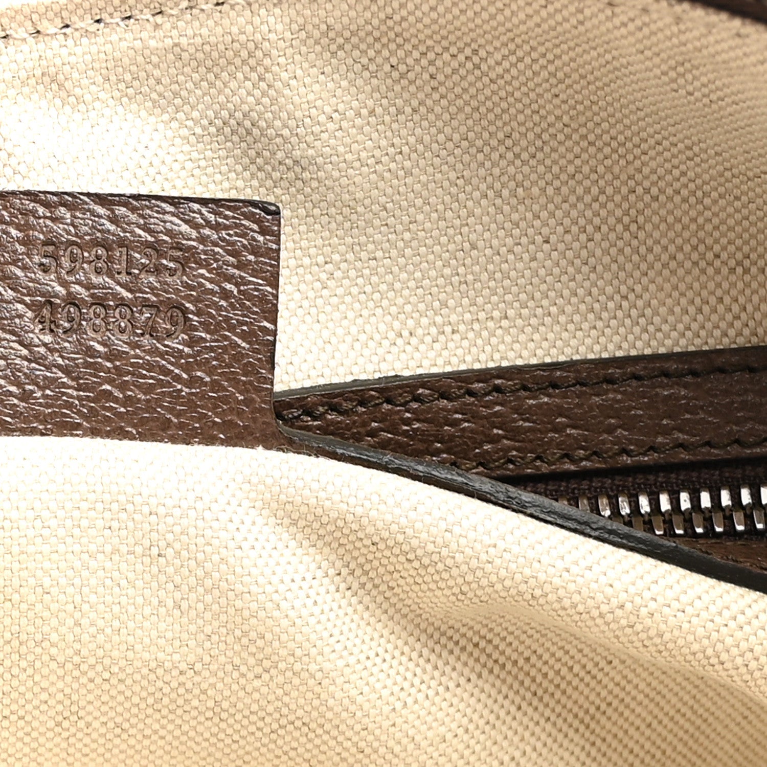 GG Supreme Monogram Web Small Ophidia Half Moon Hobo Brown
