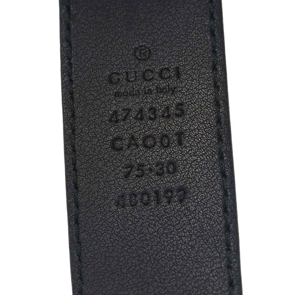 Calfskin Mens Interlocking G Belt 75 30 Black