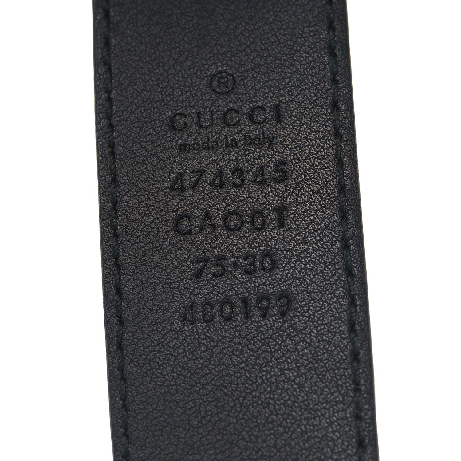 Calfskin Mens Interlocking G Belt 75 30 Black