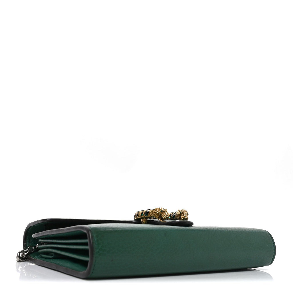 Calfskin Mini Dionysus Chain Wallet Emerald