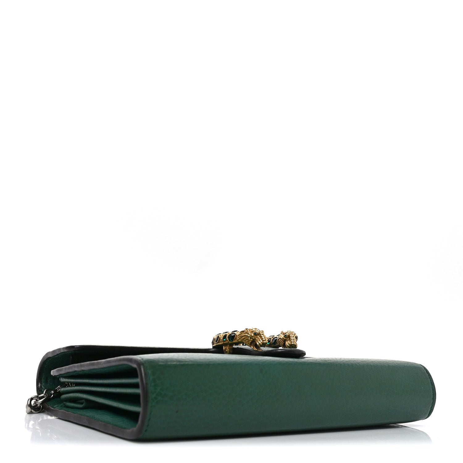 Calfskin Mini Dionysus Chain Wallet Emerald