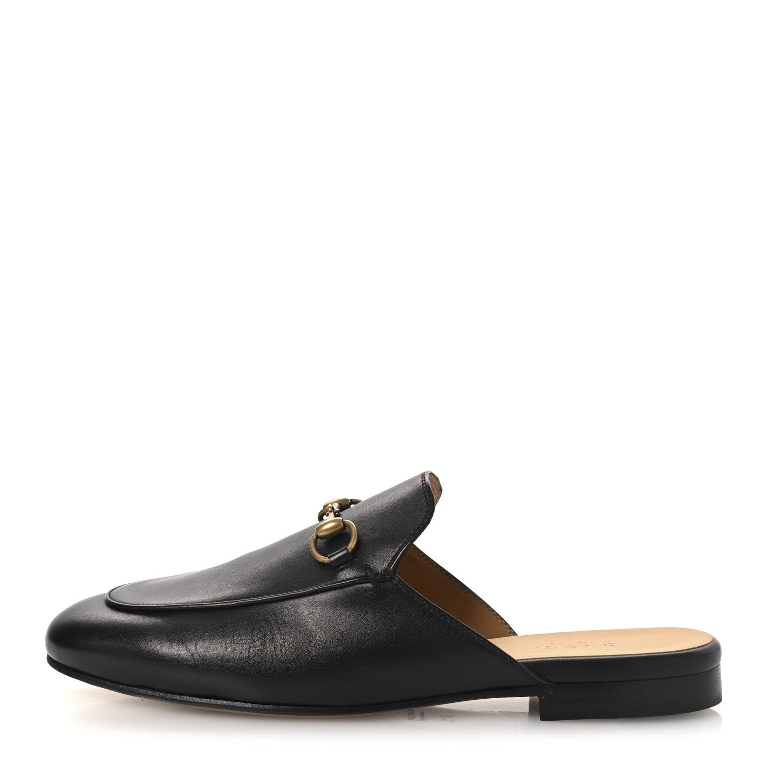 Calfskin Womens Princetown Slippers 37.5 Black