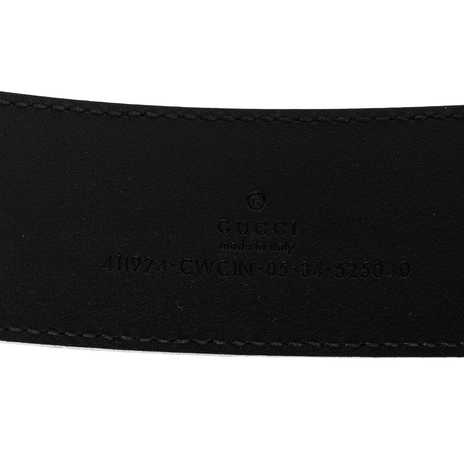 Guccissima Signature Interlocking G 40mm Belt 85 34 Black