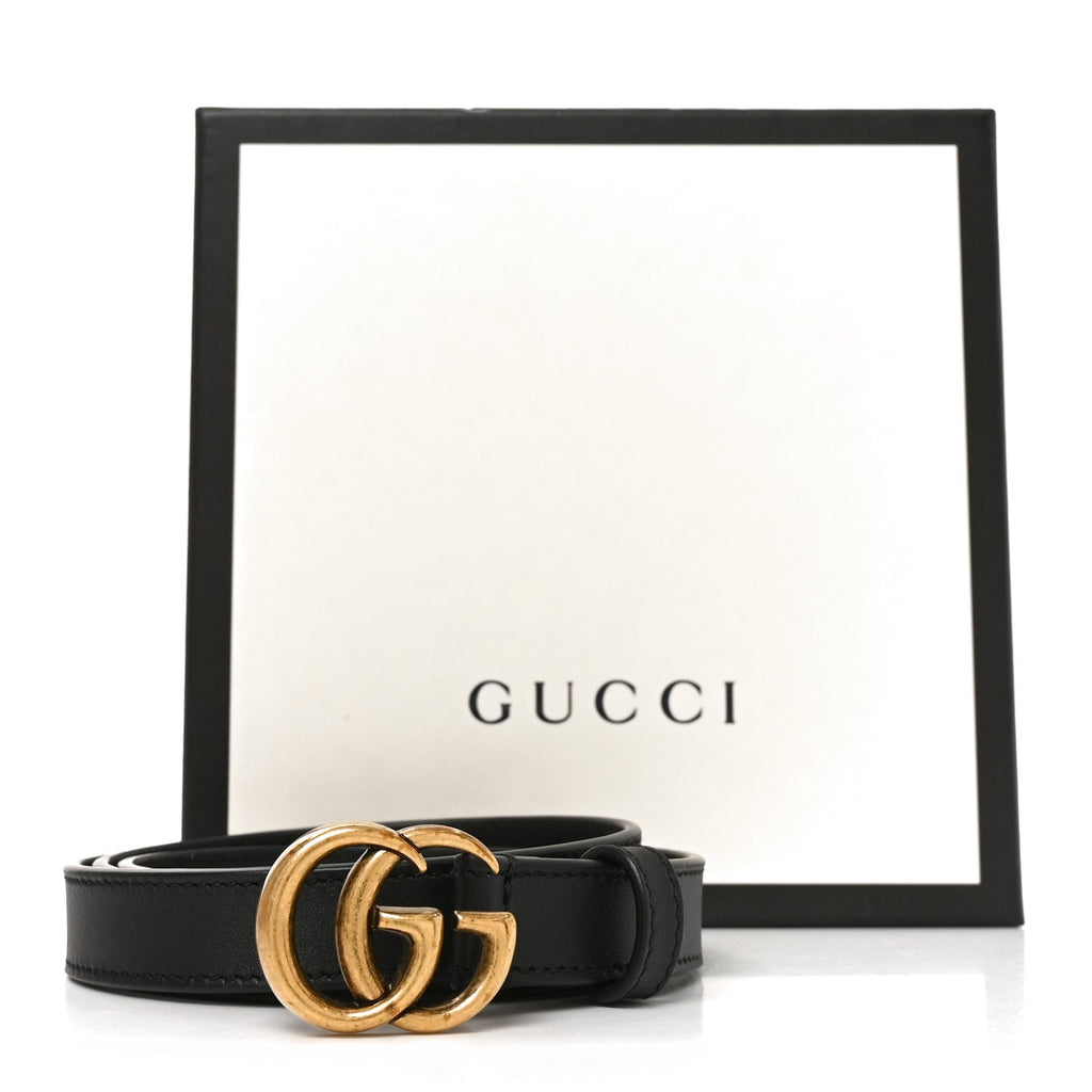 Calfskin Double G 20mm Belt 85 34 Black