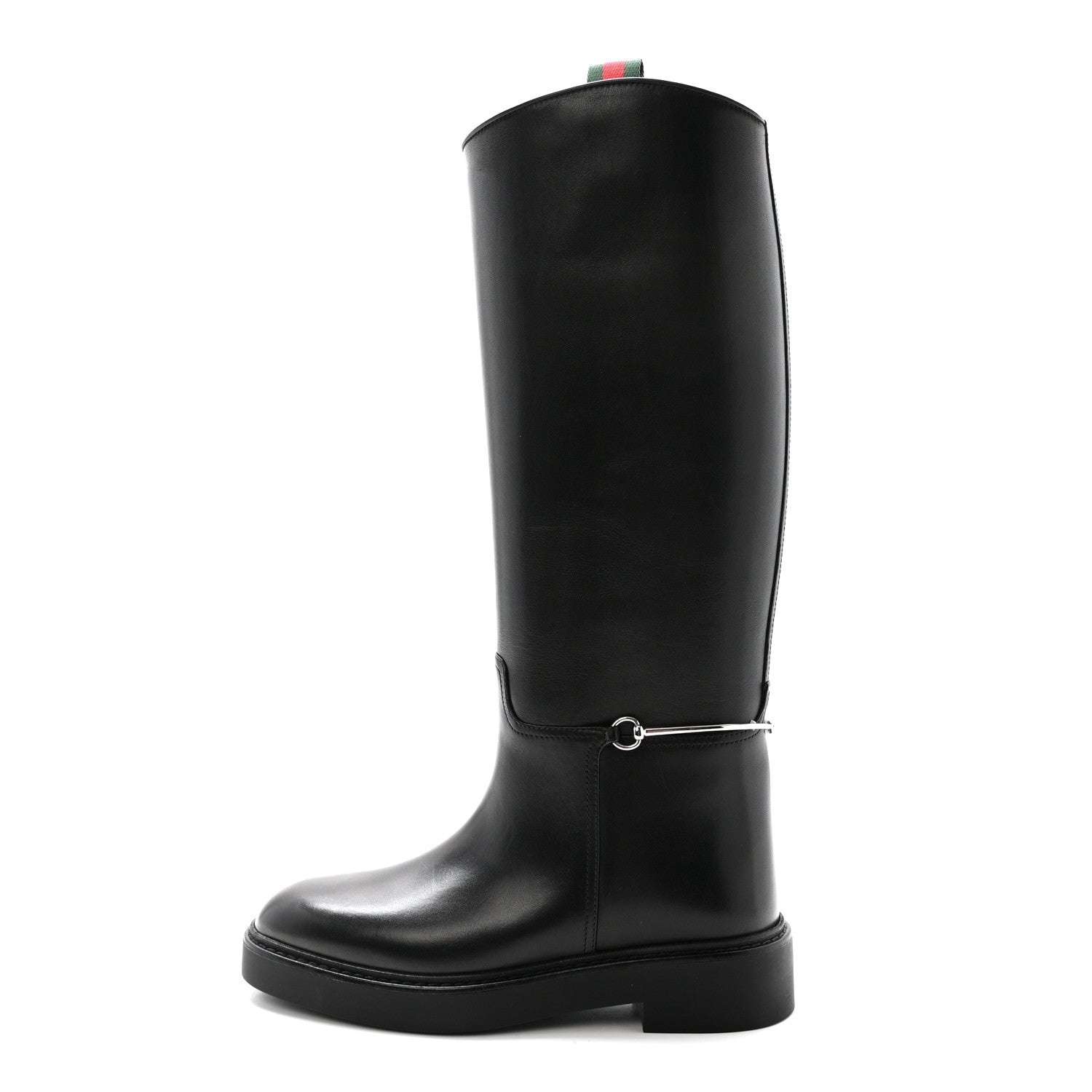 Marot Lux Michelangelo Slim Horsebit Riding Boots 37.5 Black