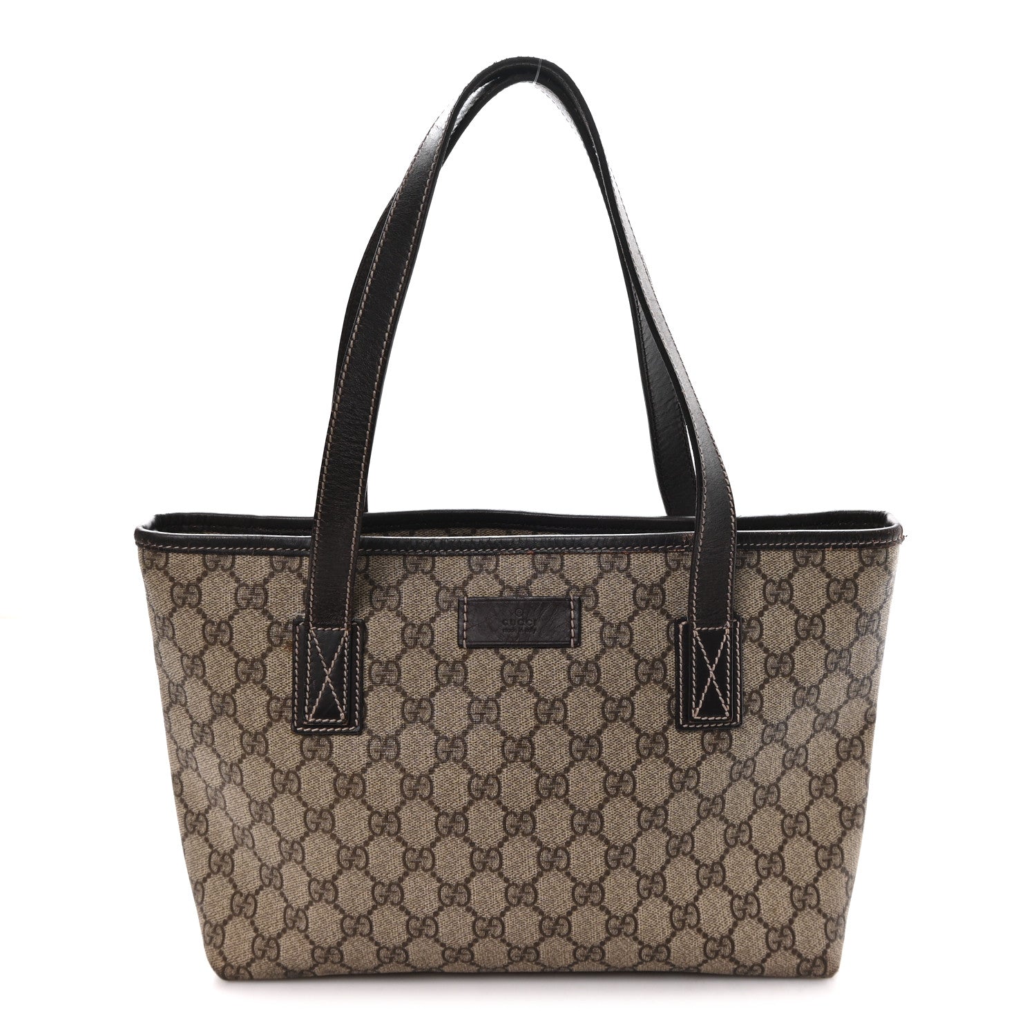 GG Supreme Monogram Small Joy Tote Dark Brown