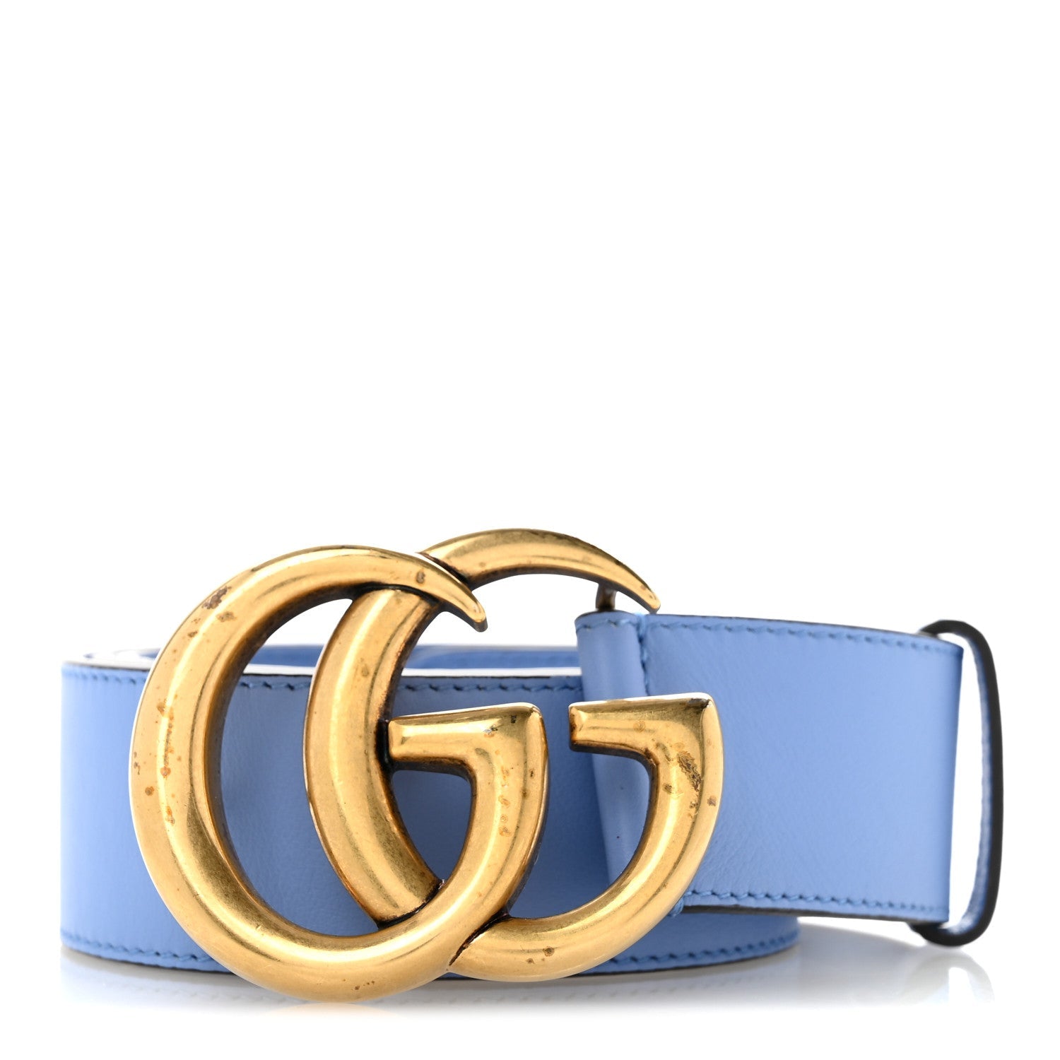 Calfskin Double G 40mm Belt 90 36 Clear Sky Blue