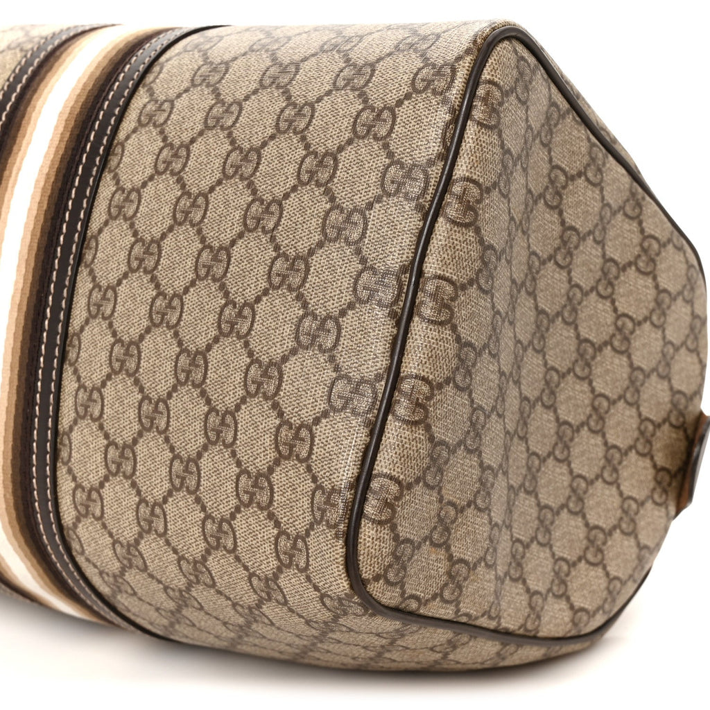 GG Plus Monogram Web Medium Joy Boston Dark Brown