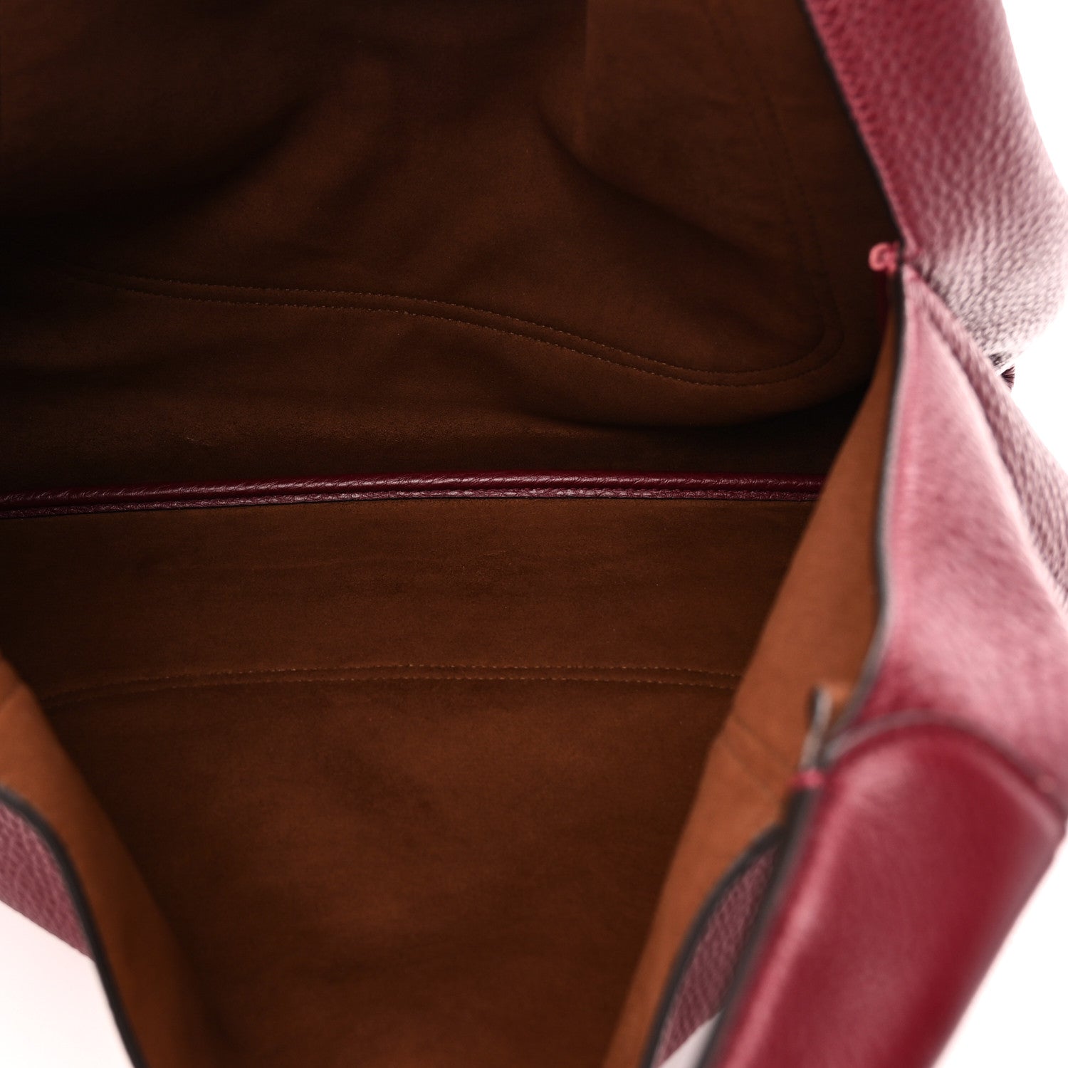 Grained Calfskin Softbit Maxi Shoulder Bag Rosso Ancora Red