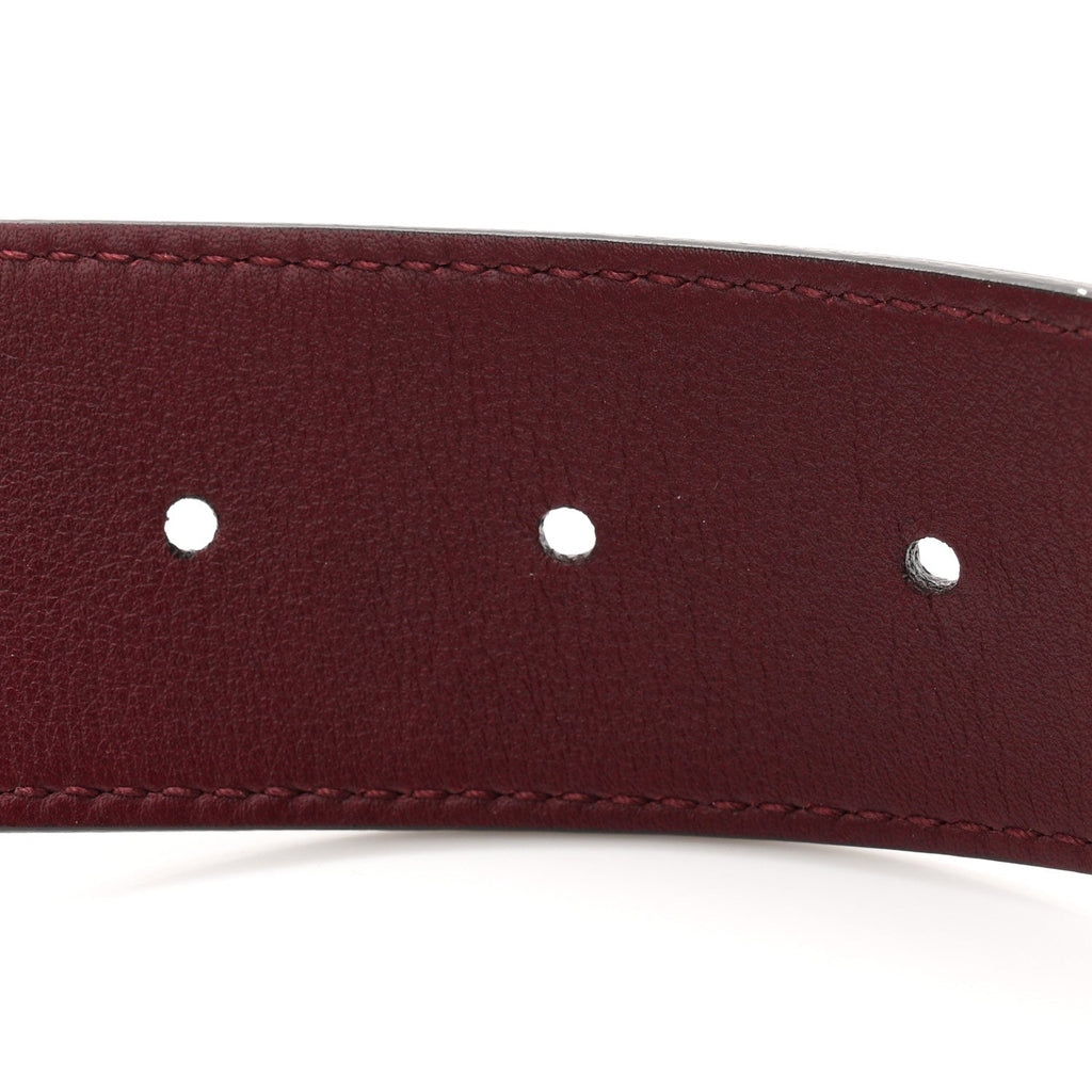 Moon Calfskin Nickel Double G 40mm Belt 85 34 Strong Red