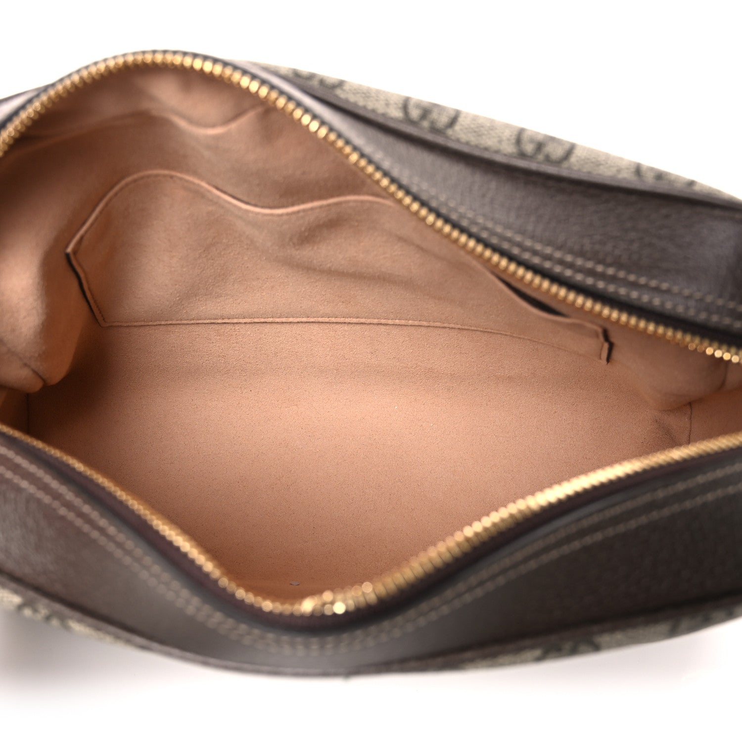 GG Supreme Monogram Web Small Ophidia Shoulder Bag Brown