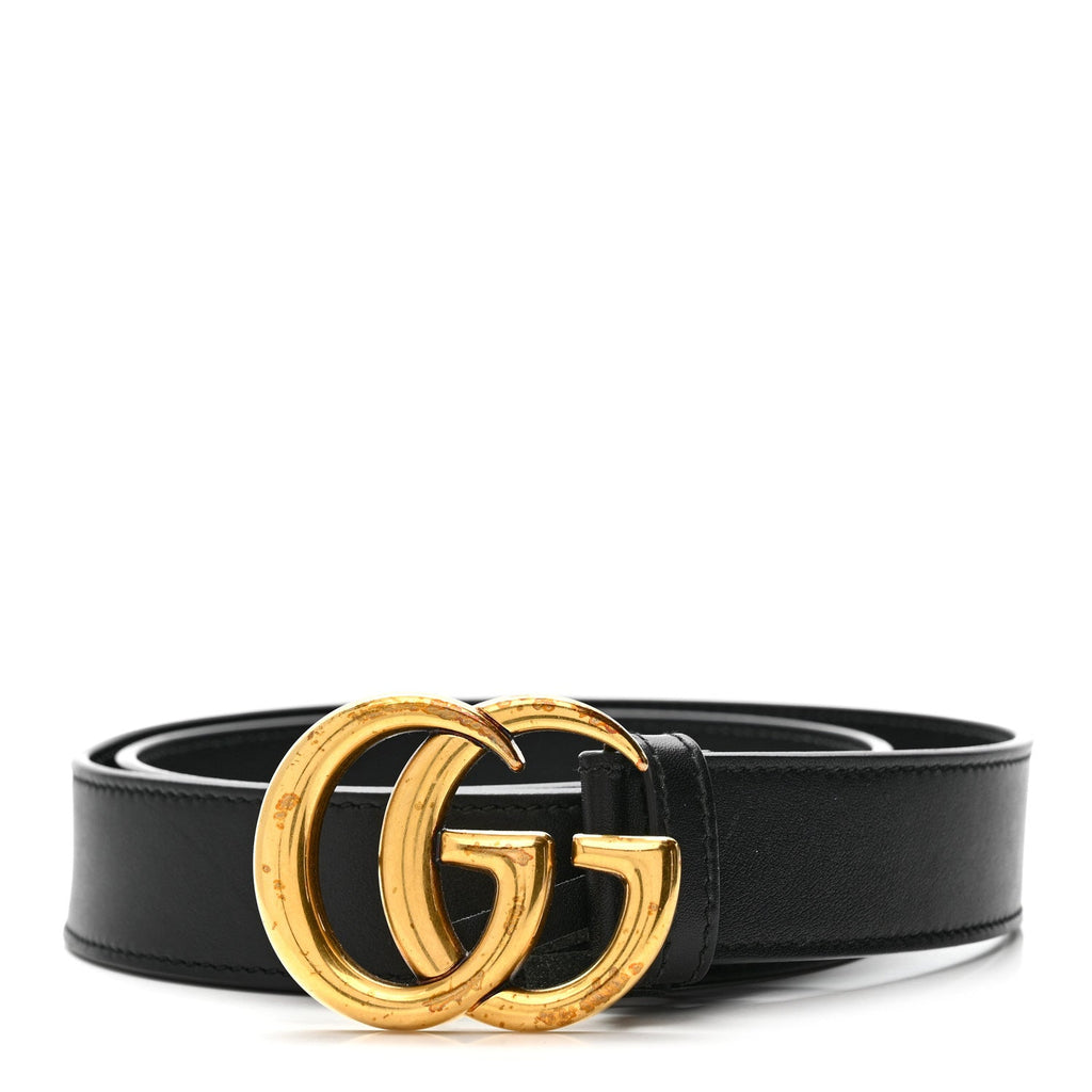 Calfskin Double G 80 32 Belt Black
