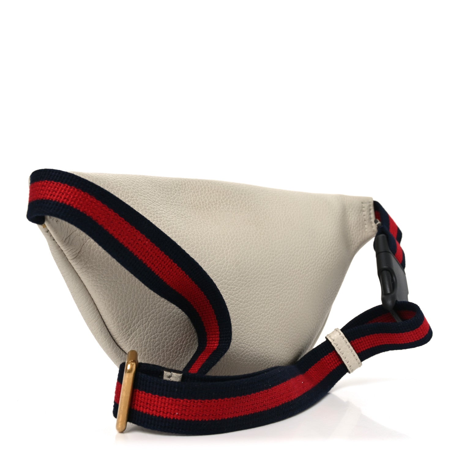 Grained Calfskin Small Logo Belt Bag White