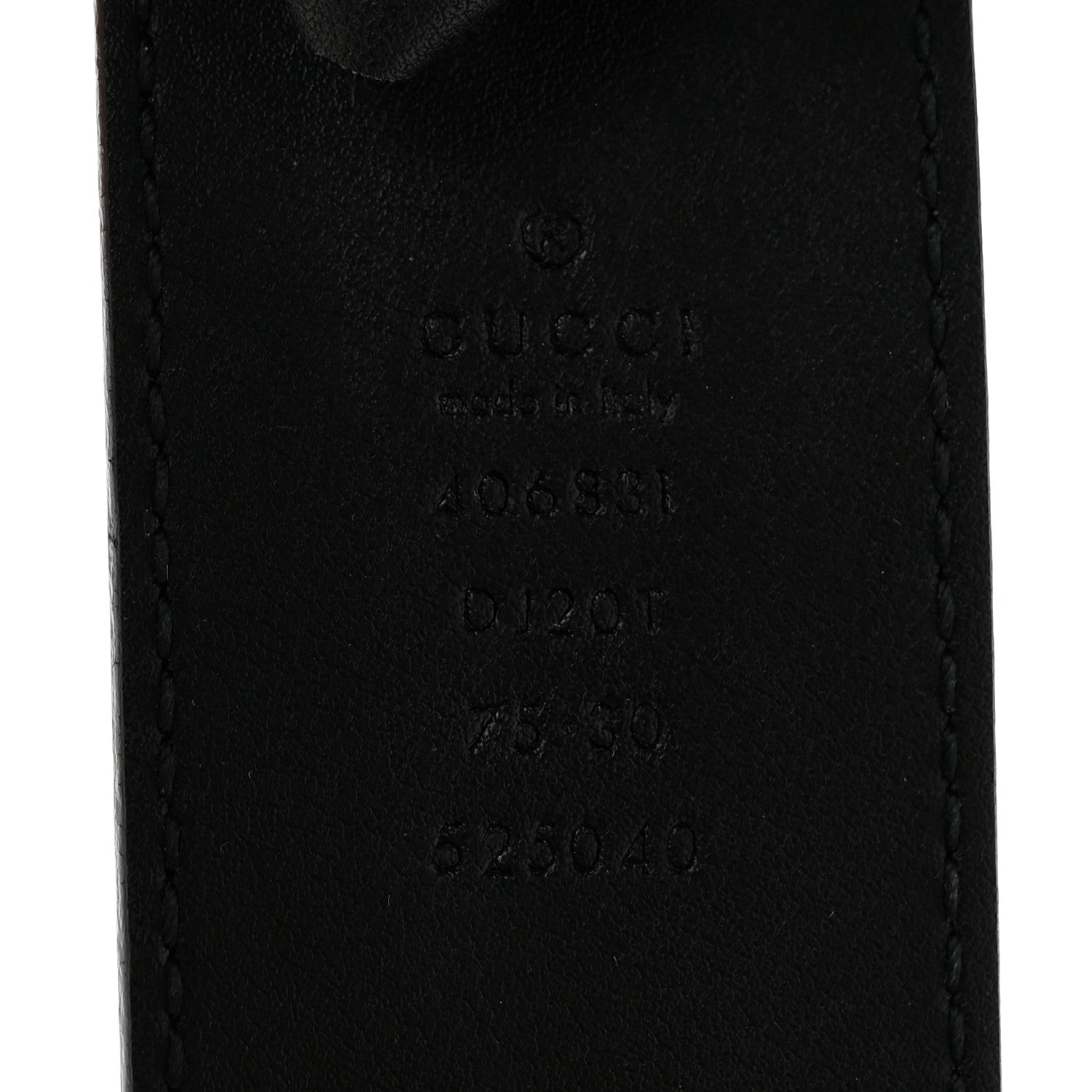 Textured Calfskin Double G 40mm Belt 75 30 Black