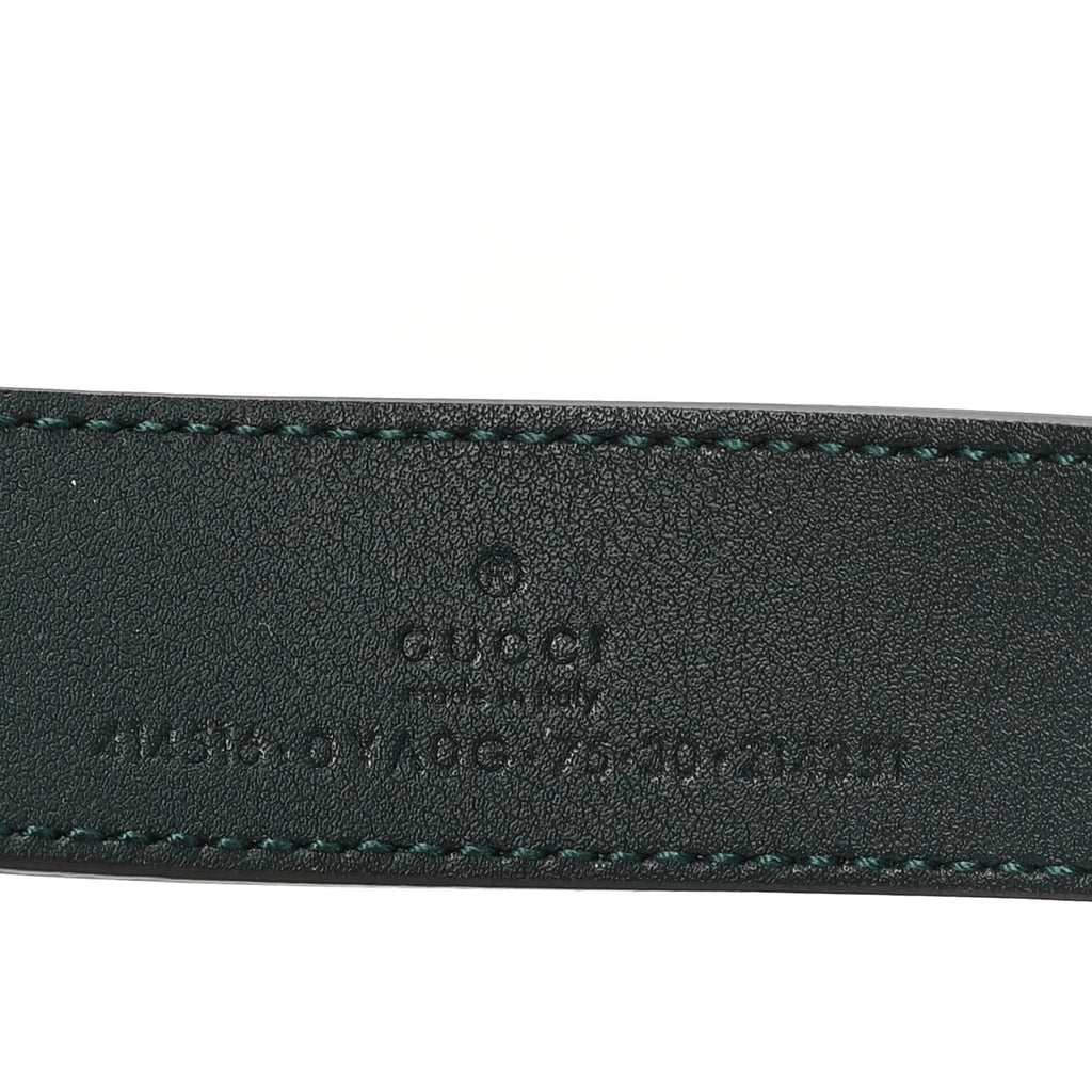 Plutone Calfskin Double G 30mm Belt 75 30 Verde