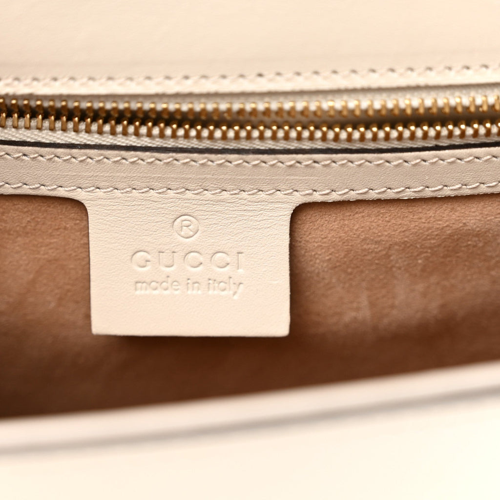 Calfskin Small Sylvie Shoulder Bag Off White