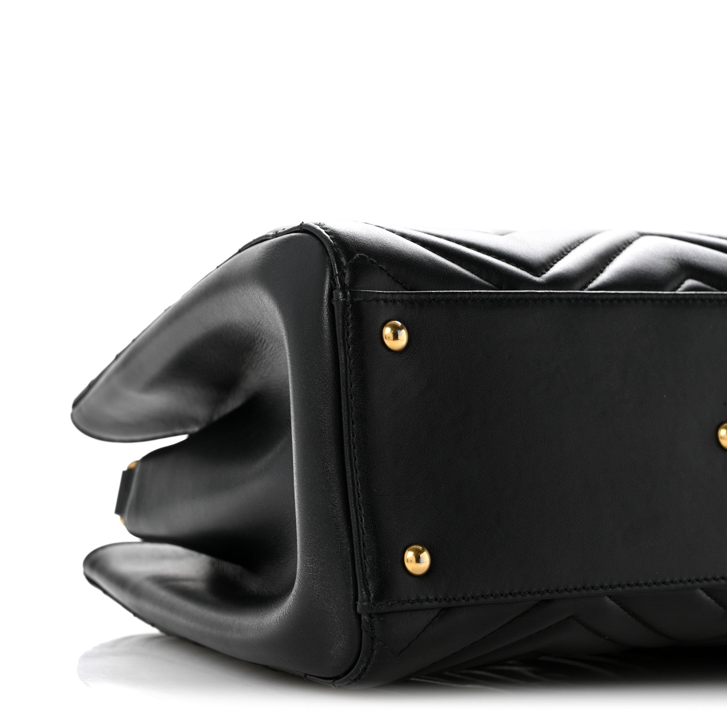 Calfskin Matelasse Small GG Marmont Tote Black