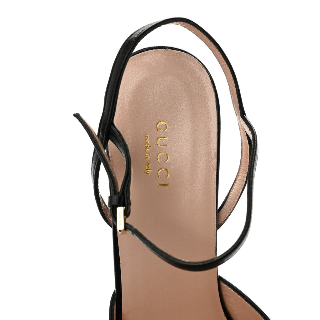 Malaga Kid Blondie 85mm Slingback Sandals 39.5 Black