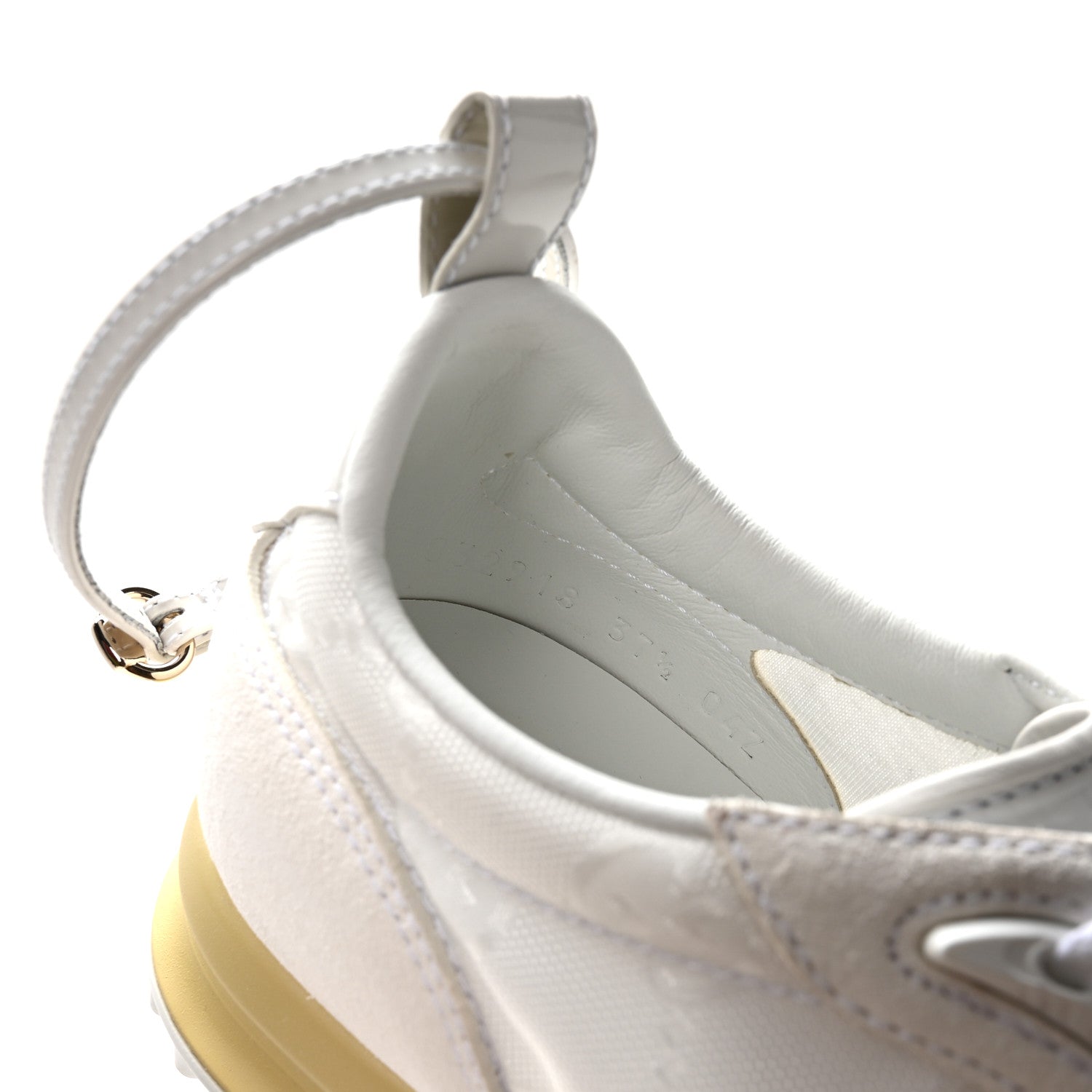 GG Suede Monogram Web Re-Motion Sneakers 37.5 White