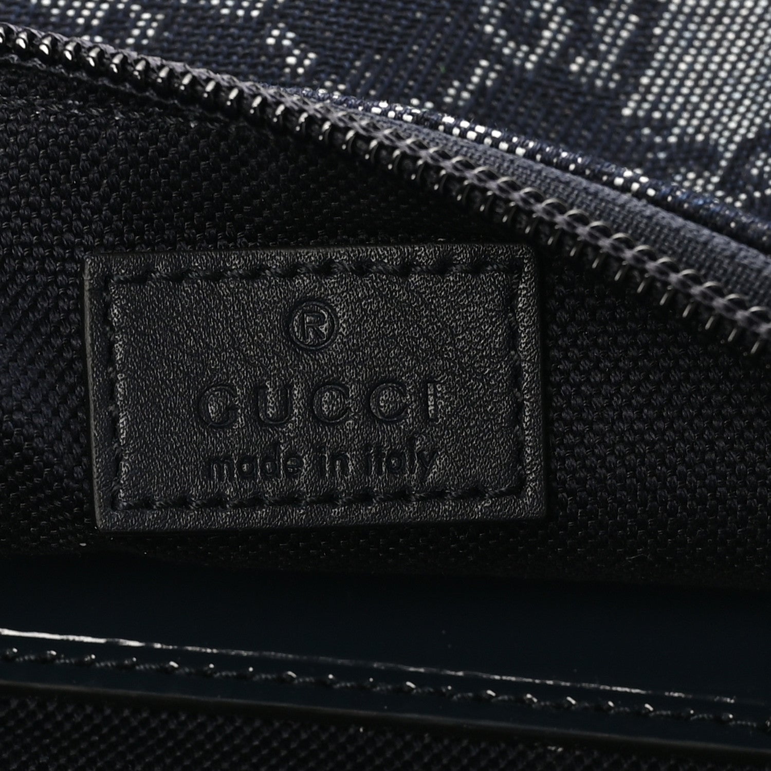 Canvas Monogram Camouflage Belt Bag Black