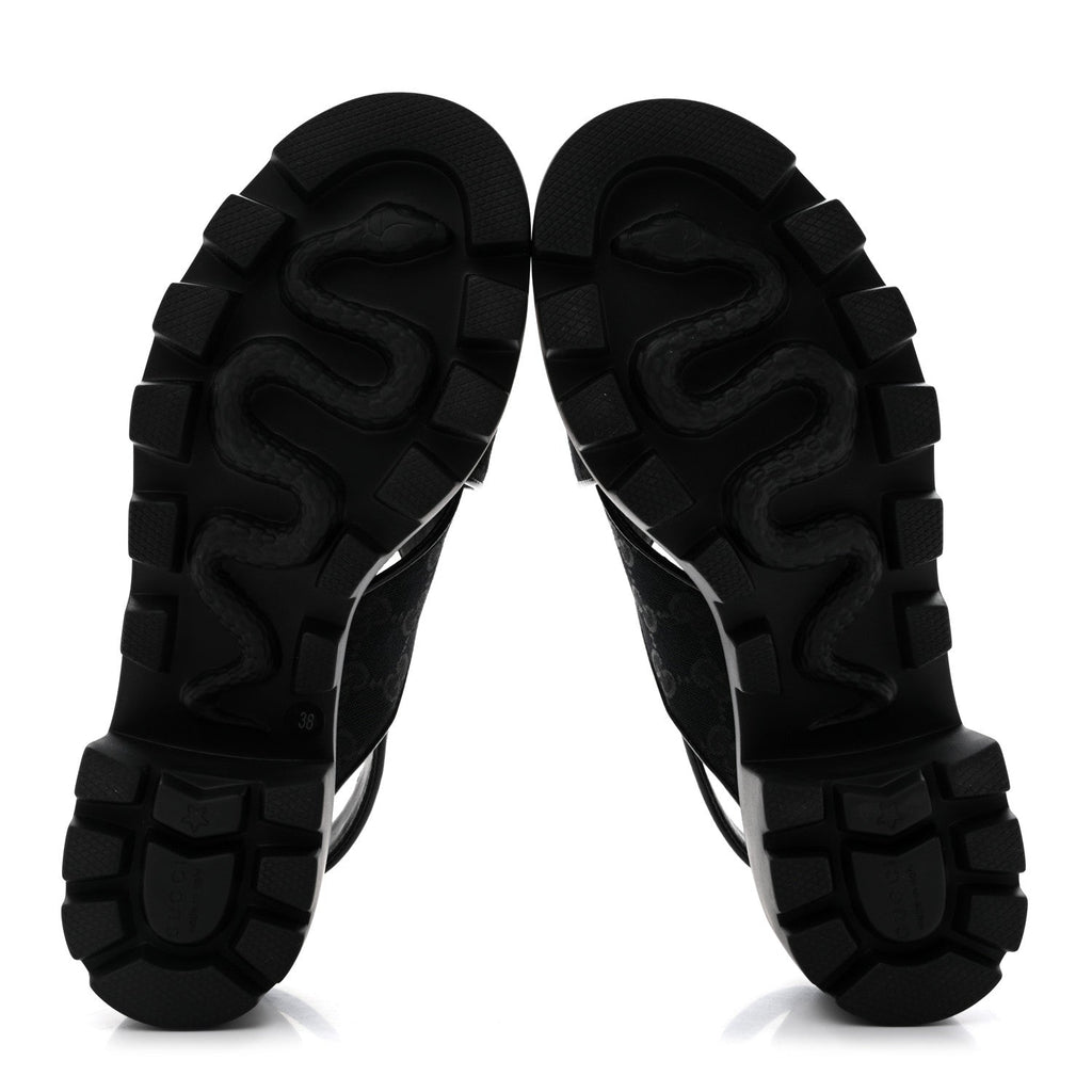 Monogram Granada Kid Trip 40/72mm Lug Sole Sandals 38 Black