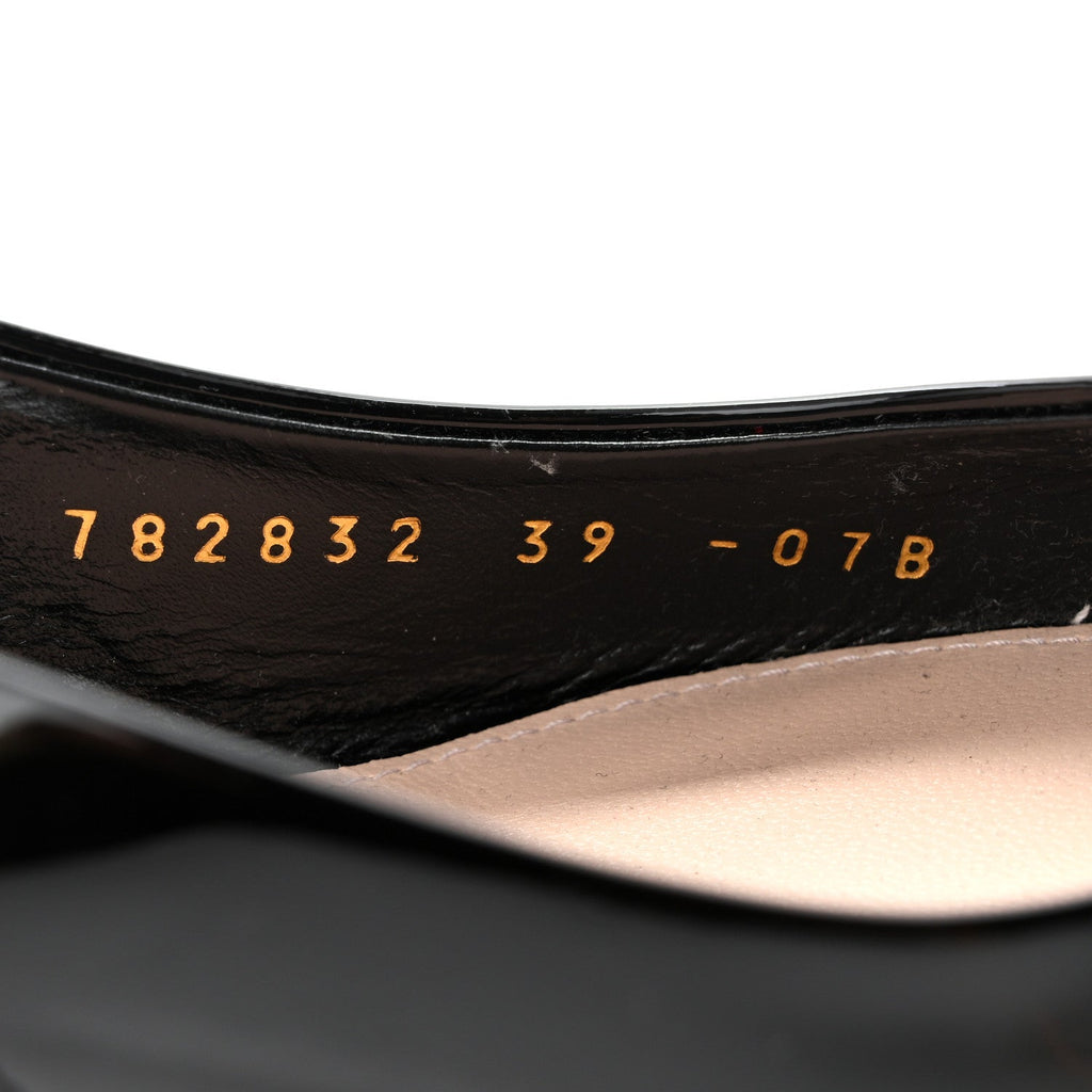 Patent Signoria 35mm Slingback Pumps 39 Black