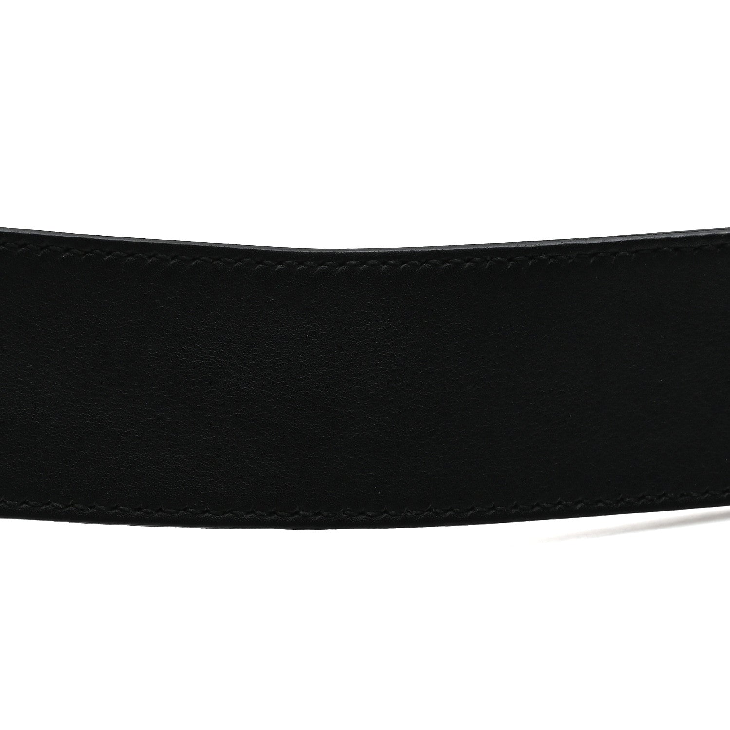 Textured Dollar Calfskin Nickel Double G 40mm Belt 75 30 Black