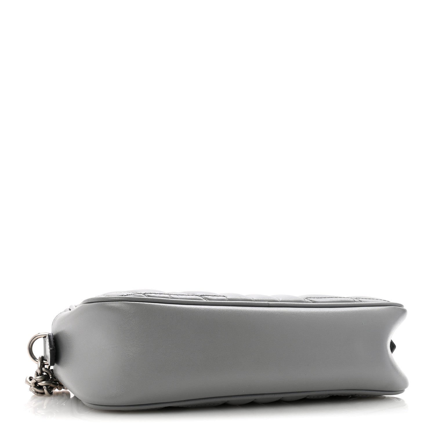 Calfskin Matelasse Aria Small GG Marmont Chain Shoulder Bag Deep Grey