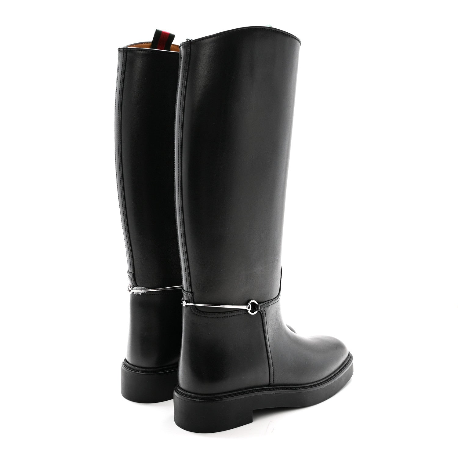 Marot Lux Michelangelo Slim Horsebit Riding Boots 37.5 Black