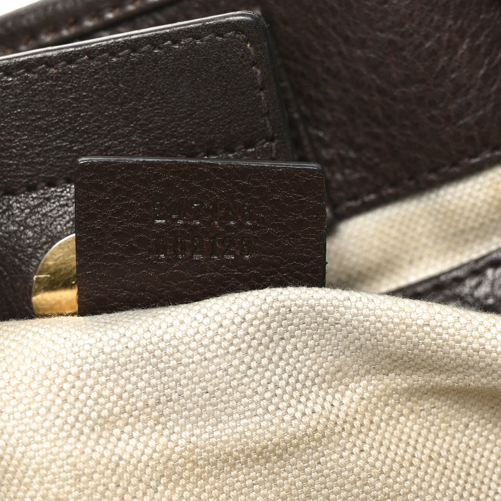Monogram Medium GG Running Tote Dark Brown
