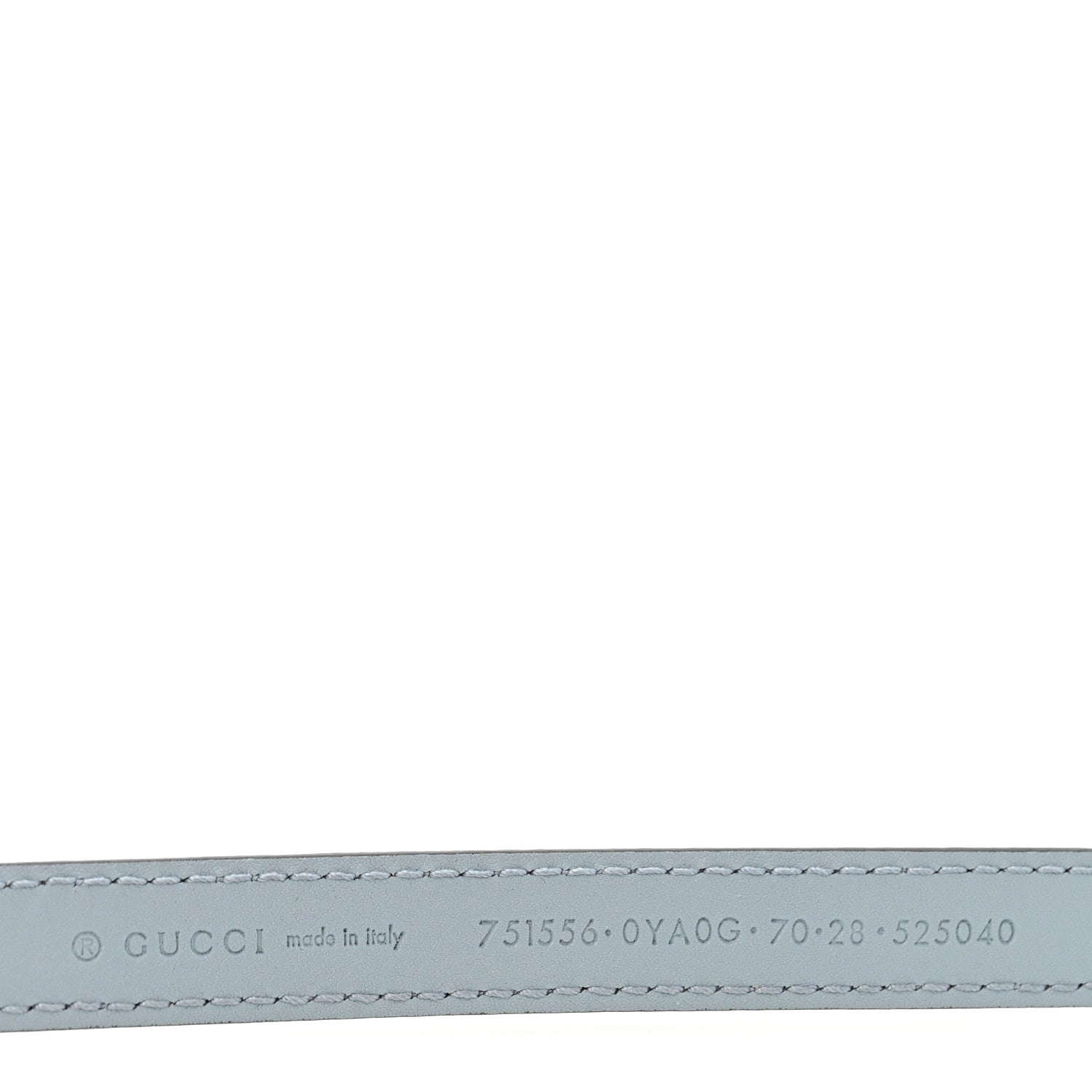 Calfskin Plutone Calfskin Interlocking G 15mm Belt 70 28 Blue