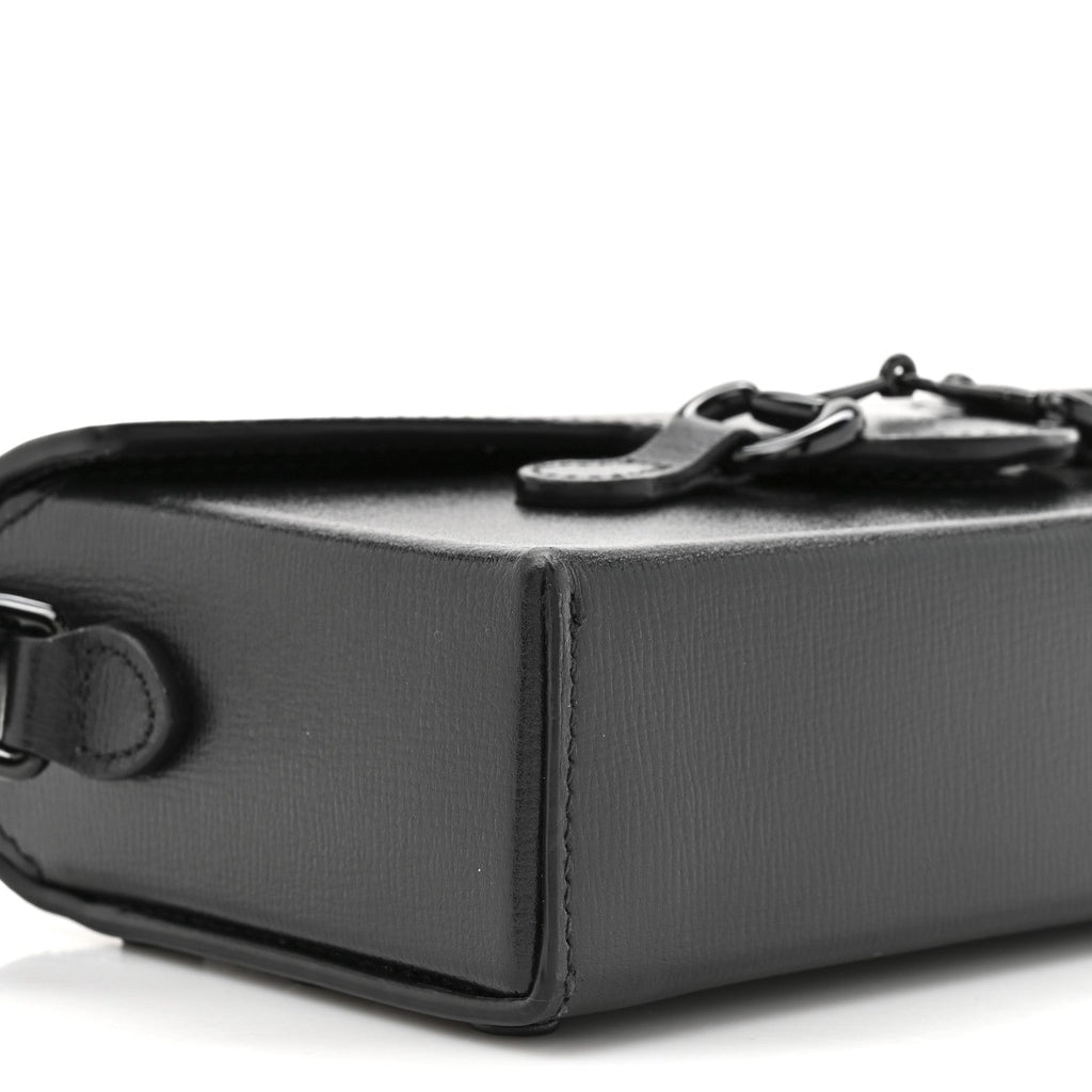 Azalea Calfskin Monochrome Mini Horsebit 1955 Shoulder Bag Black