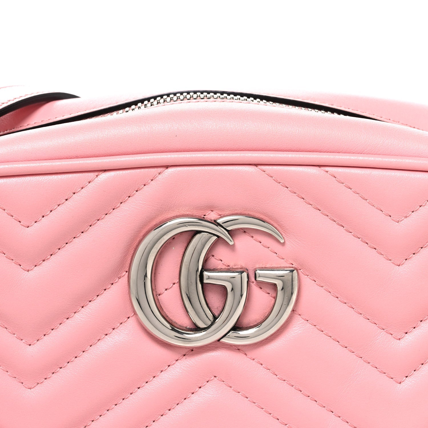 Calfskin Matelasse Small GG Marmont Camera Bag  Wild Rose