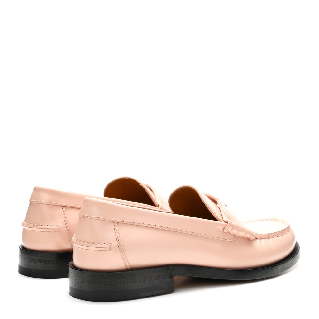 Millennial Ribot Cut Out Interlocking G Loafers 39.5 Perfect Pink